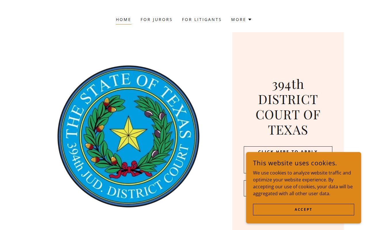 Official 394th District Court information for Jeff Davis County court records
